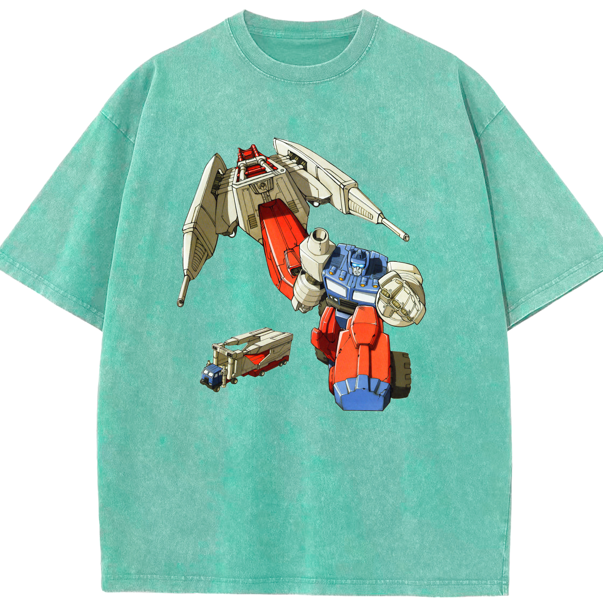 （画像用）  綿100% ヴィンテージ風 半袖Tシャツ（フロントプリント）